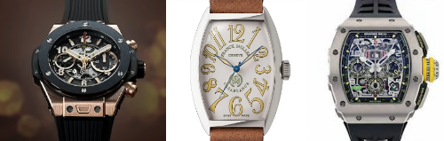 ウブロ・フランクミュラー・リシャールミルの腕時計