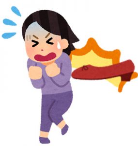 逃げてハイヒールを置き忘れたBさん