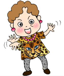 ド派手でセンスのない格好