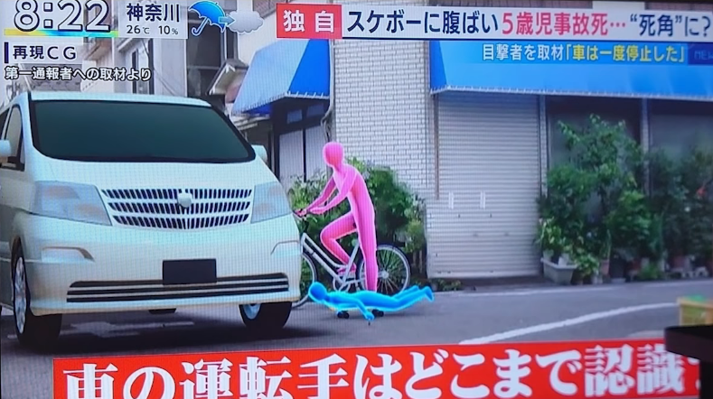 スケボーに腹ばい5歳事故死