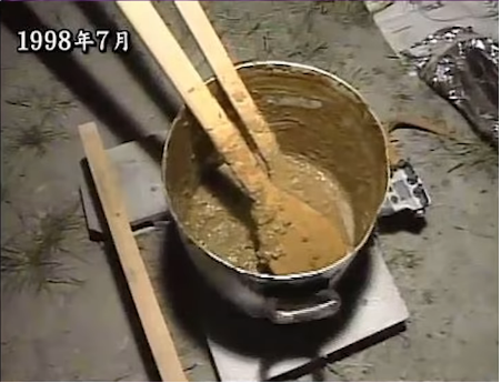 夏祭りで作られたカレー