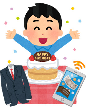 誕生日をいつわってプレゼントをもらう