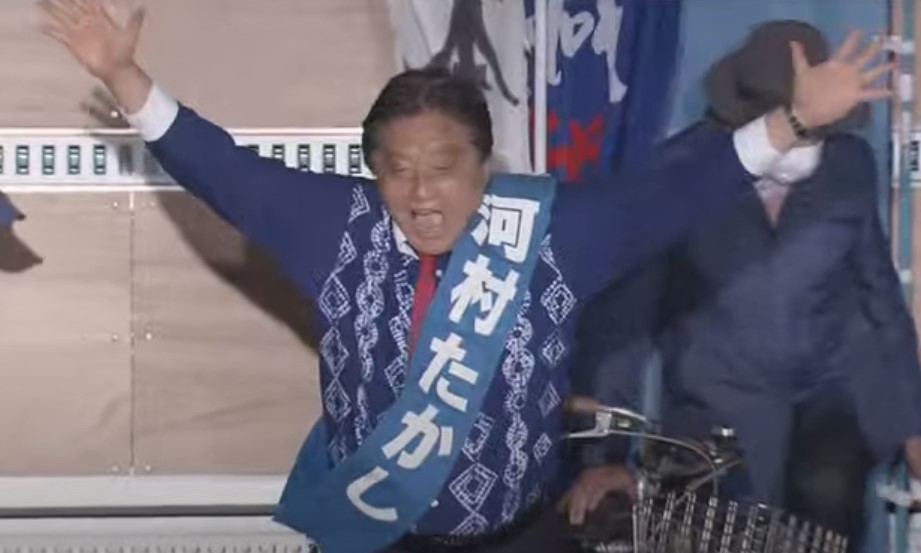 初当選した河村たかし名古屋市長