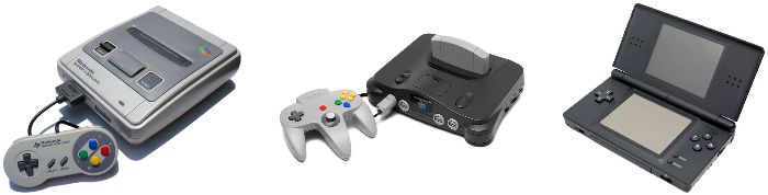 スーパーファミコン、任天堂64,ニンテンドーDS