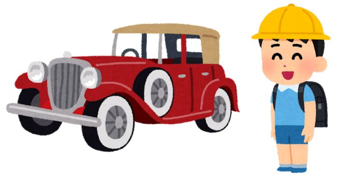 初めて自動車を見た本田少年