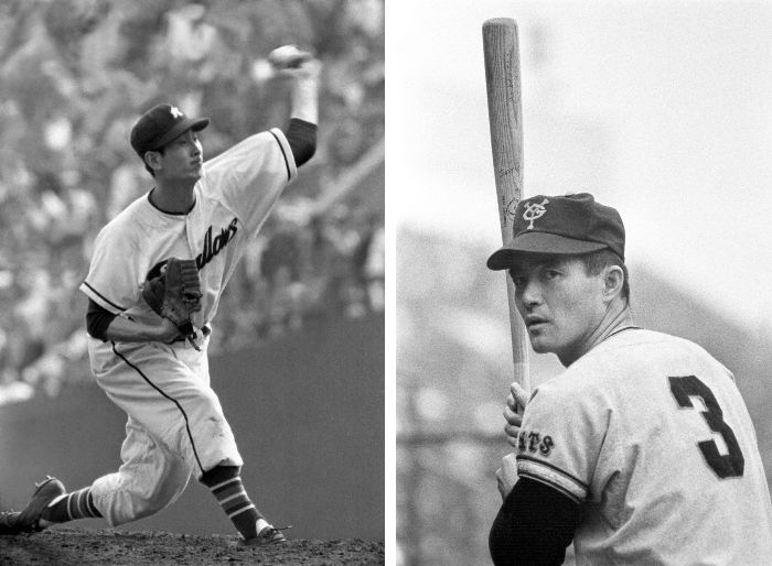 初打席でいきなりプロの洗礼を浴びました。対するは国鉄スワローズのエース金田正一（まさいち）