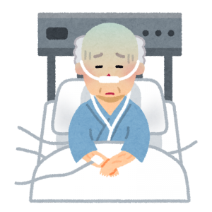 闘病している男性