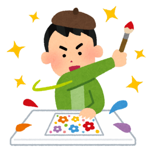 絵を書く人